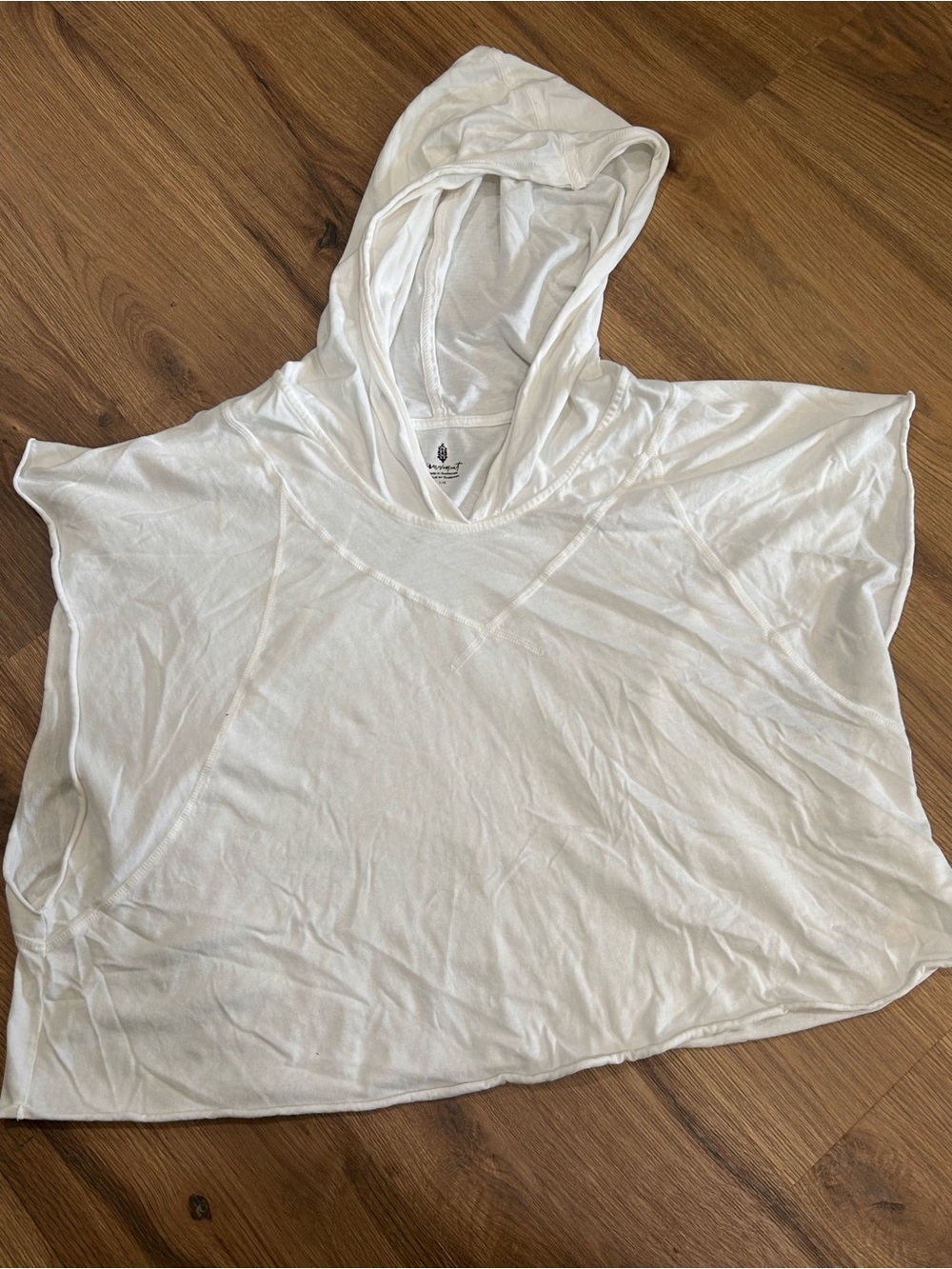 Free People | FP Movement White Hooded Women's Top size large